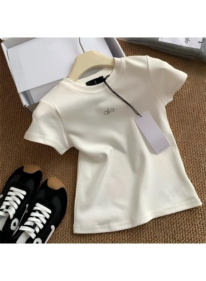 ألو تي شيرت رياضي قصير الأكمام للسيدات من ALO جديد لصيف 2023 - Image 1